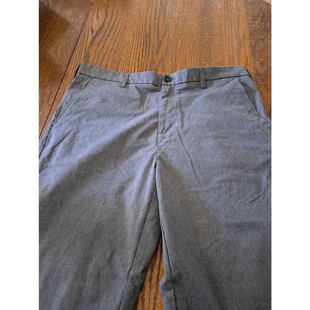 38x30 Croft & Barrow Grey Easy Care Classic Fit Flat Front Dress Casual Pants - Picture 2 of 4